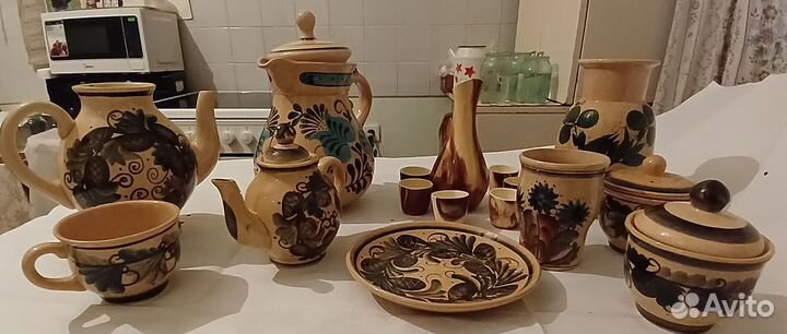 Посуда СССР цветное стекло керамика