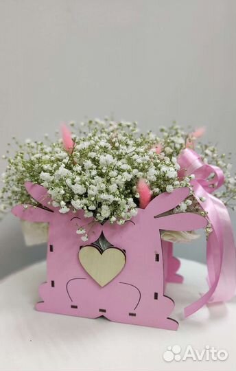 Композиции из живых цветов, гипсофилы