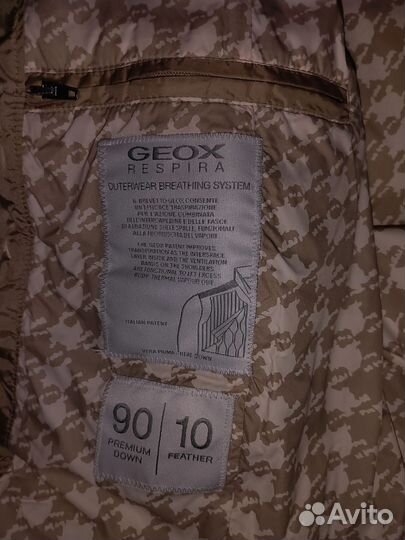 Пуховик женский geox 44