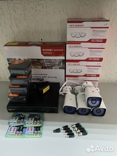 Комплект видеонаблюдения - 4 камеры