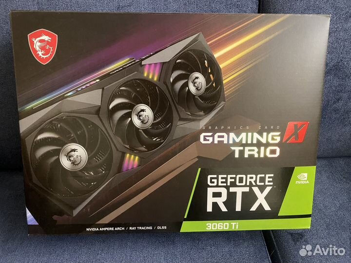 Видеокарта MSI RTX 3060 ti Gaming X Trio 8gd6x