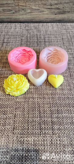 Силиконовая форма молд для свечей