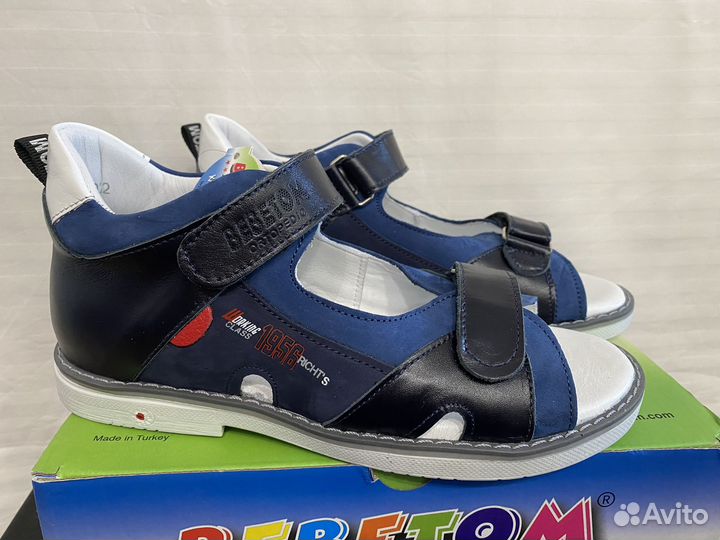 Новые ортопедические кожаные сандалии Bebetom 35