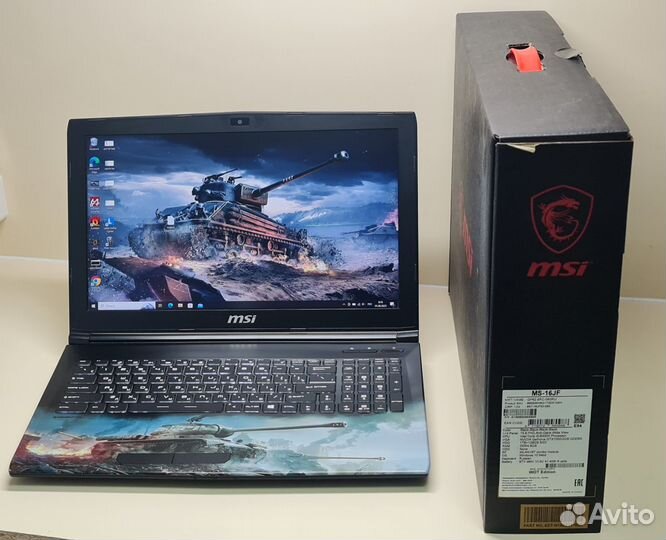 Игровой ноутбук WoT i5-8300/16Gb/GTX1050 2Gb/SSD