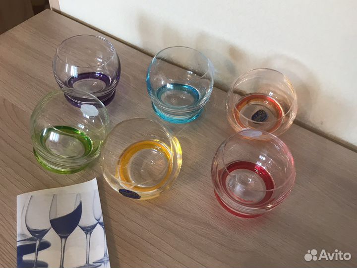 Набор стопок -неваляшек Богемия крейзи ассорти