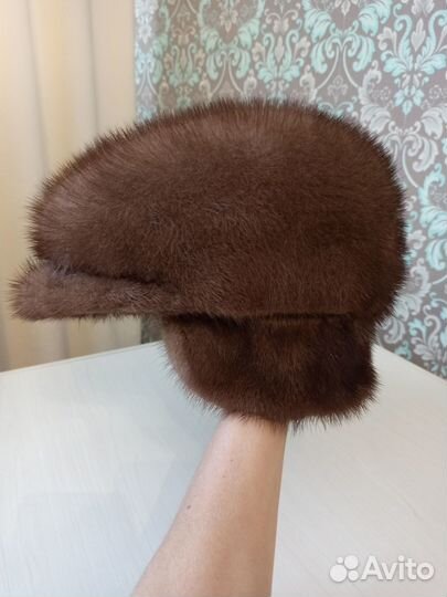 Мужская норковая кепка р. 58