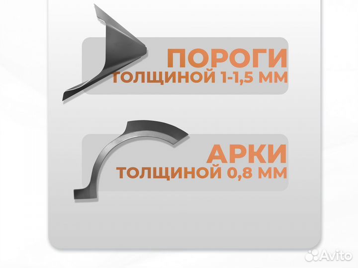 Suzuki Grand Vitara 3 пороги и арки Сосновый Бор