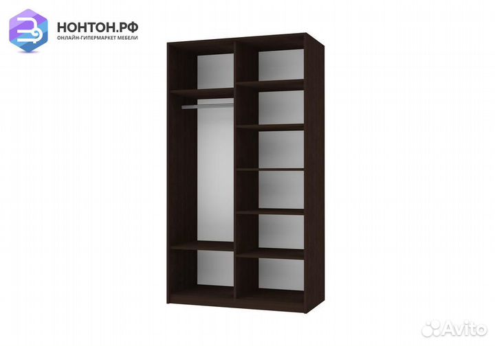 Шкаф-купе 2-х дверный Прайм венге