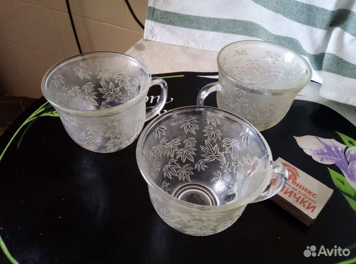 Стаканы.(набор 6 шт).кружки (3 шт ),вазочка