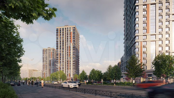 2-к. квартира, 65,1 м², 9/15 эт.