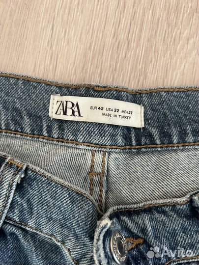 Оригинальные джинсы бананы Zara 48-50