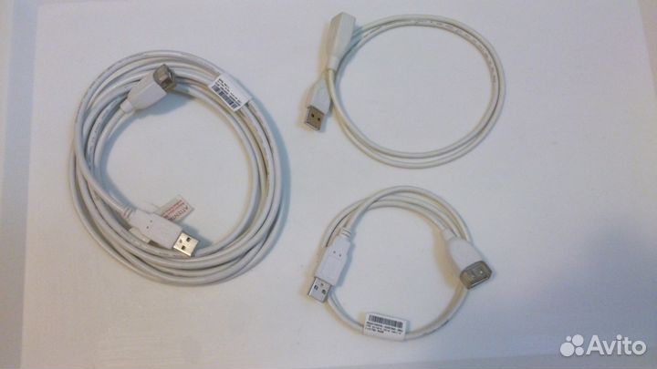 Удлинители USB-USB.0,15м;0,75м;3,0м