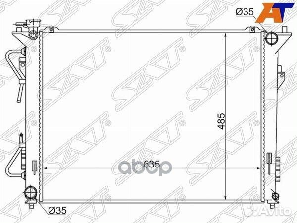 Радиатор Hyundai Sonata 04-14 / Kia Optima 10-1