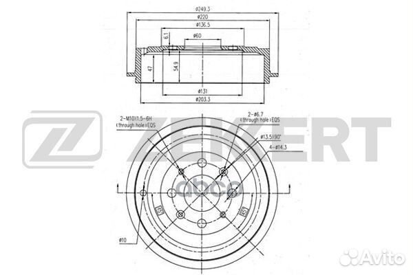 Барабан торм. зад. Fiat Punto (199) 05- Opel A