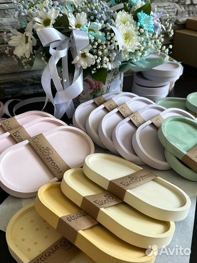 Поднос из гипса