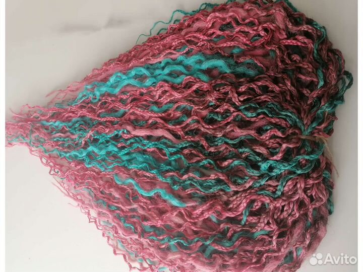 Микс волнистых де дред и кос