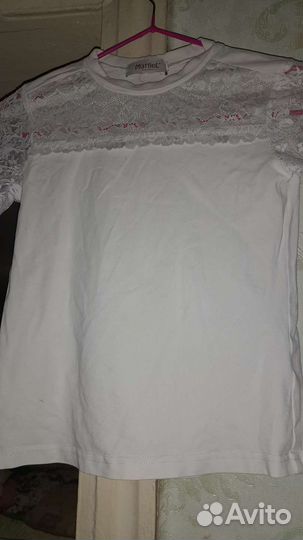 Школьная блузка с коротким рукавом