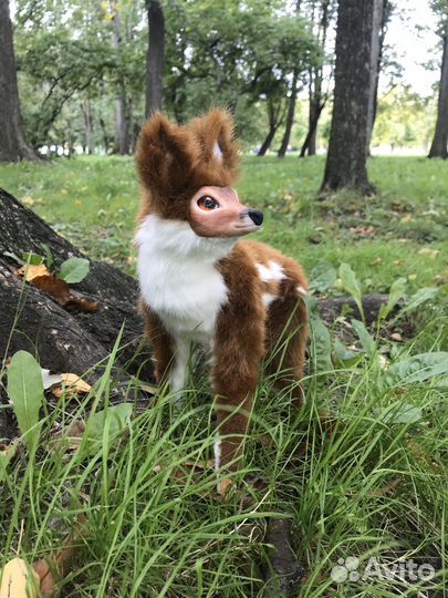 Мягкая игрушка кукла пятнистый олень реалистичный