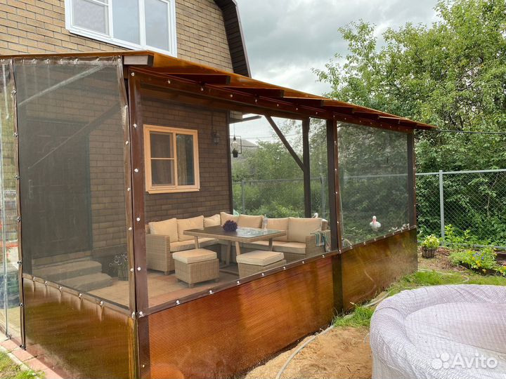 Москитная сетка внутри мягких окон