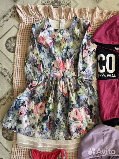 Детская одежда для девочек пакетом 128