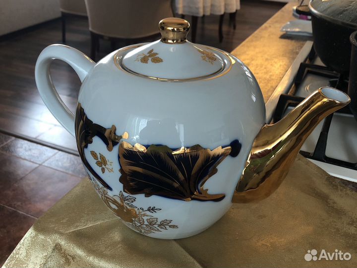 Чайник заварочный фарфор огромный новый Чехия