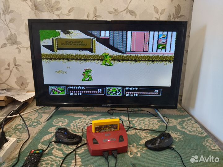 Игровая приставка dendy с картриджами