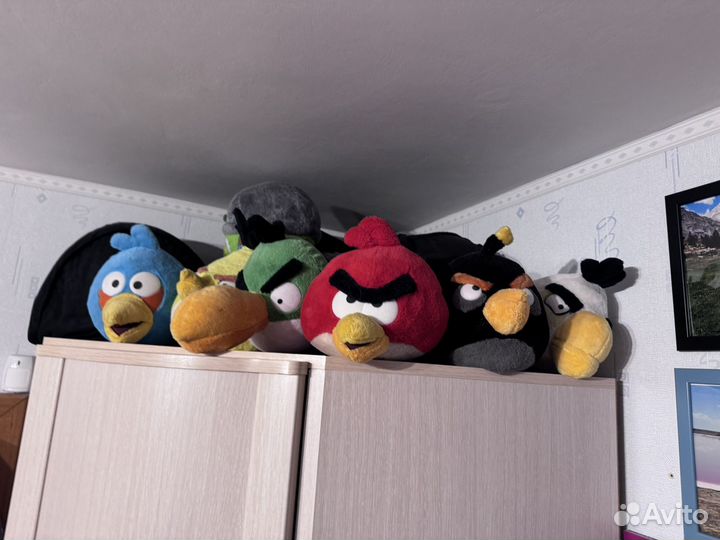 Мягкие игрушки пакетом 7 птиц энгри бердс