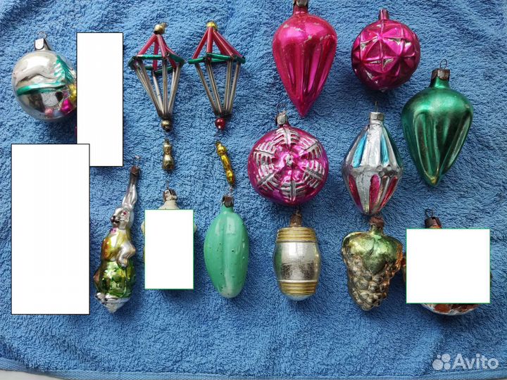 Елочные игрушки СССР 1960-1970 гг