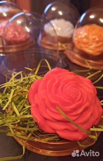 Роза в колбе. Мыло ручной работы