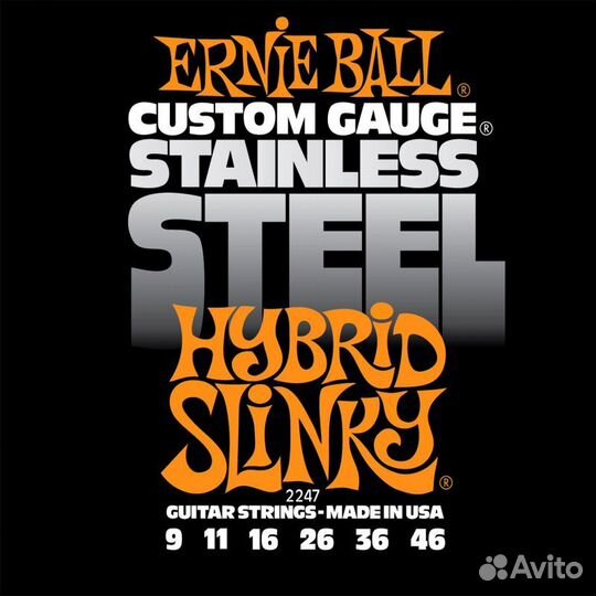 Ernie Ball 2247 струны для эл.гитары