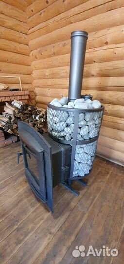 Чугунная печь для бани
