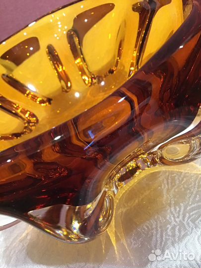 Конфетница СССР гутная техника