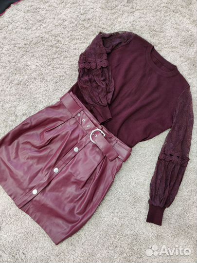 Комплект юбка и кофта 46