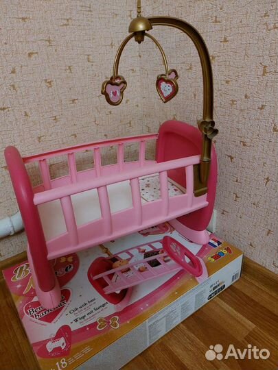 Кроватка для куклы Smoby
