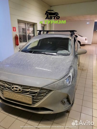 Багажник на крышу hyundai solaris 2017., sedan