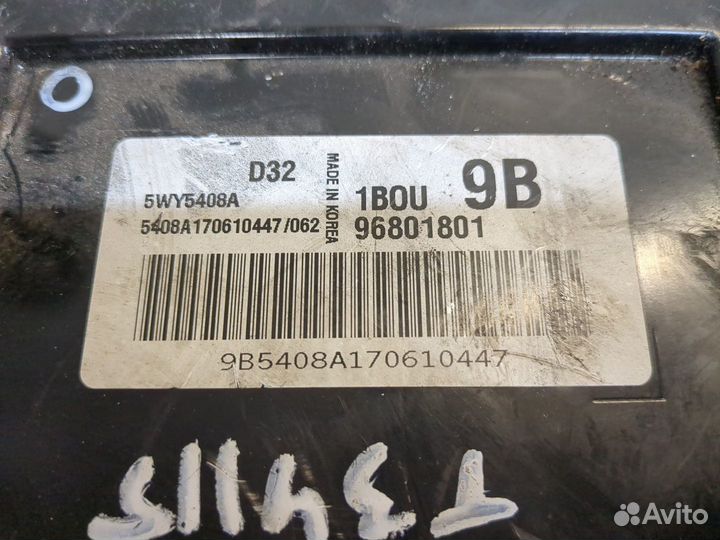 Блок управления двигателем Chevrolet Matiz (Spark)