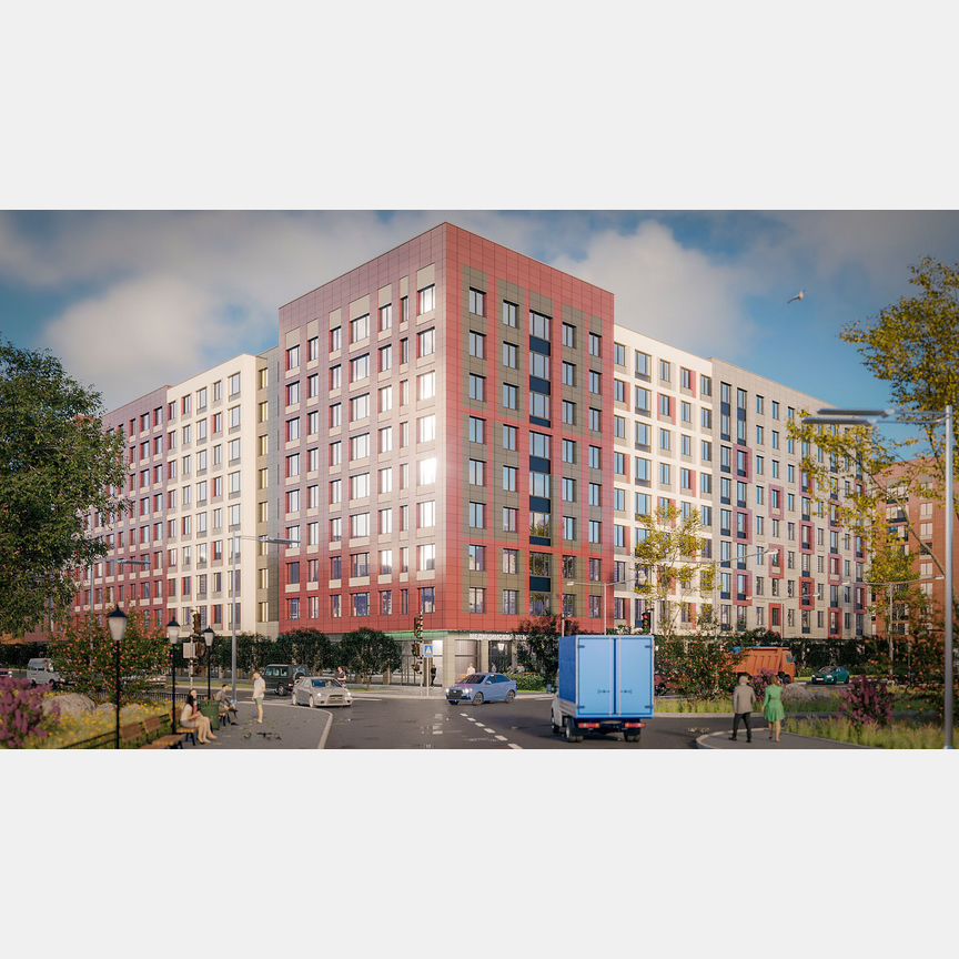 Квартира-студия, 27,7 м², 9/9 эт.