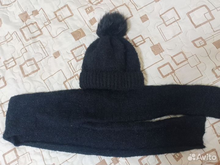 Шапка и шарф женские