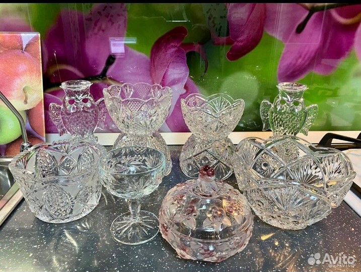 Хрустальная Ваза салатник СССР