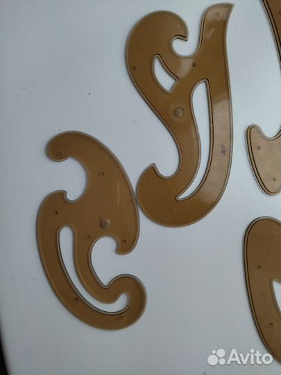 Чертежные инструменты, набор лекал одним лотом