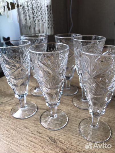 Фужеры хрустальные СССР