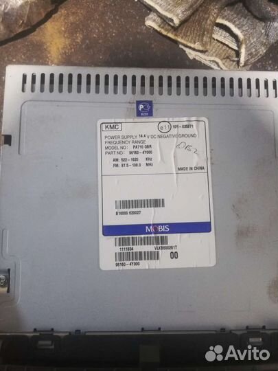 Штатная магнитола на kia rio 3