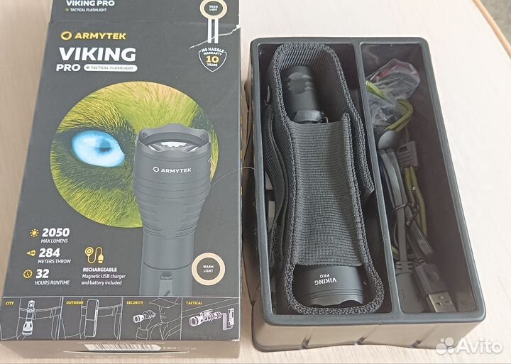 Фонарь Armytek Viking Pro Magnet USB Теплый