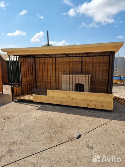 Вольер 2400х3000 с будкой