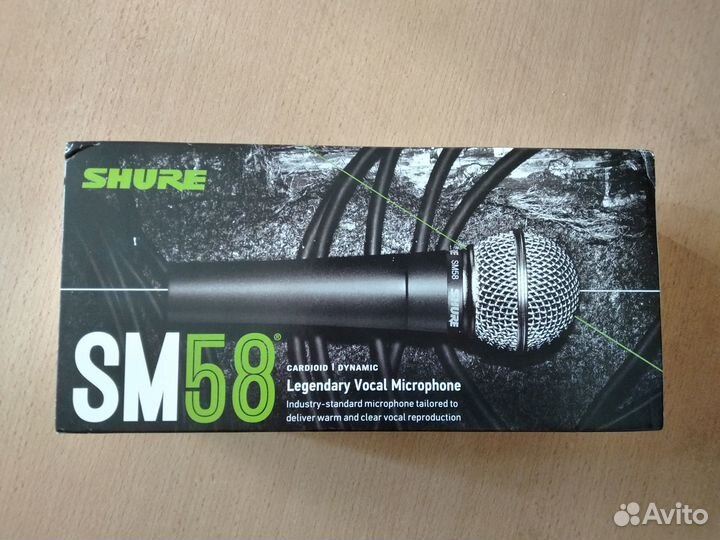 Динамический микрофон shure SM58S с выключателем