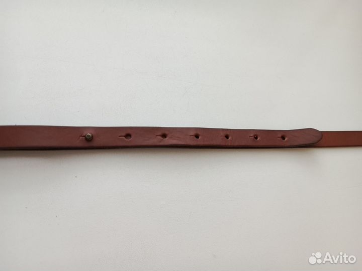 Ремень женский кожаный коричневый