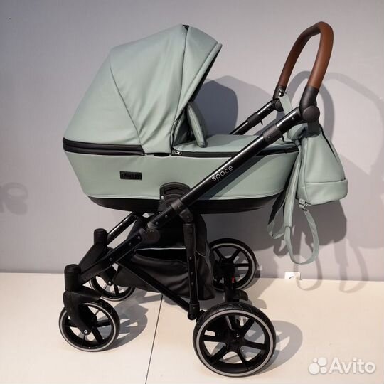 Коляска 2 в 1 цвет мятный