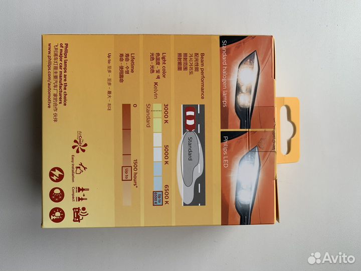 Светодиодные лампы philips h4