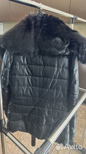 Пуховик курькс baldinini черный 42