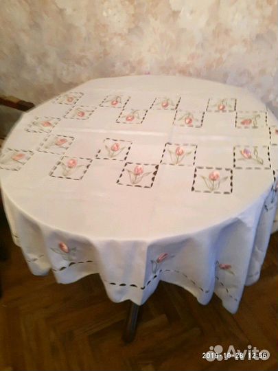 Скатерть шелковая прямоугольная